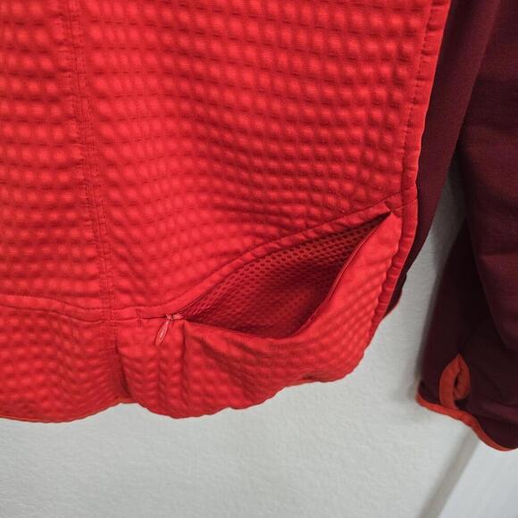 Womens Nike Sphere Thermal Running 1/2 Zip Pullover Sz M 8-10 Sweatshirt Orange - Picture 5 of 9